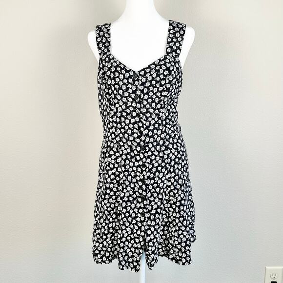 Vintage Dresses & Skirts - Vintage 90’s Women’s Ditsy Floral Print Mini Dress Vintage Sz 10 Modern Sz 6
